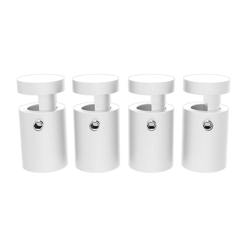 TOPNIKE Aluminum Edge Grip Standoffs, 3/4" x 1", Pack of 4 with Spacers for Glass, Acrylic, PVC - Image 1